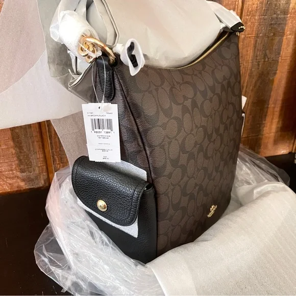 Coach Pennie Shoulder Bag In Signature Canvas - Picture 7 of 9